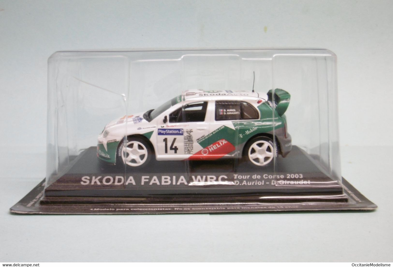 Altaya / Ixo - SKODA FABIA WRC Tour De Corse 2003 D. Auriol - D. Giraudet Neuf 1/43 - Rallye