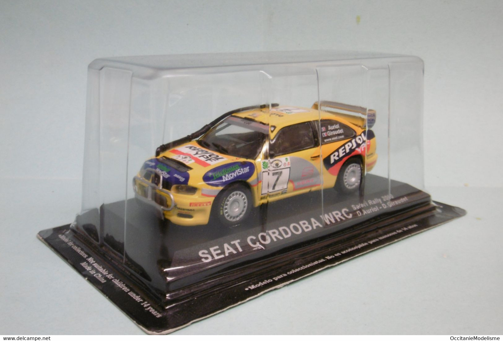 Altaya / Ixo - SEAT CORDOBA WRC Safari Rallye 2000 D. Auriol - D. Giraudet Neuf 1/43 - Rallye