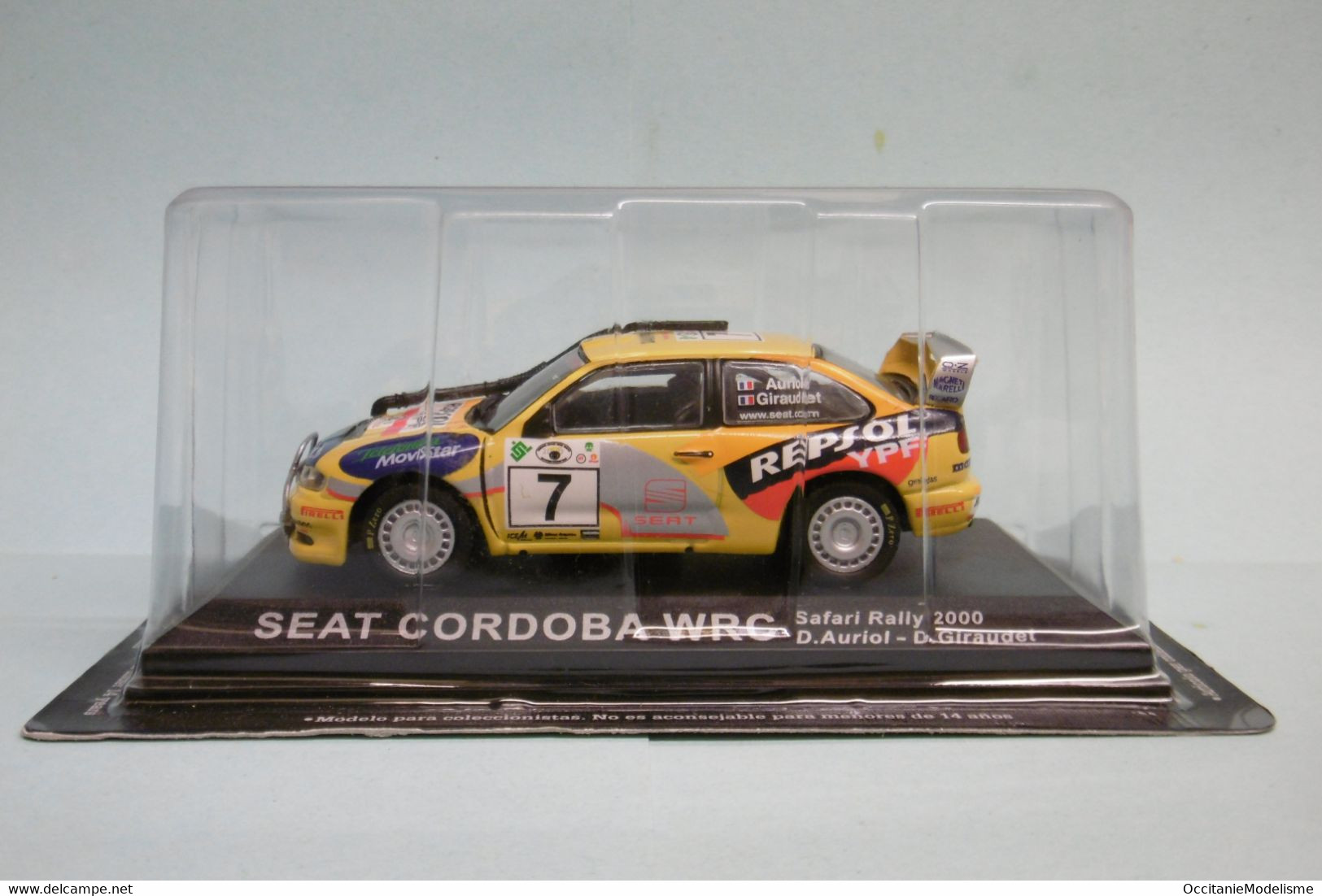 Altaya / Ixo - SEAT CORDOBA WRC Safari Rallye 2000 D. Auriol - D. Giraudet Neuf 1/43 - Rallye