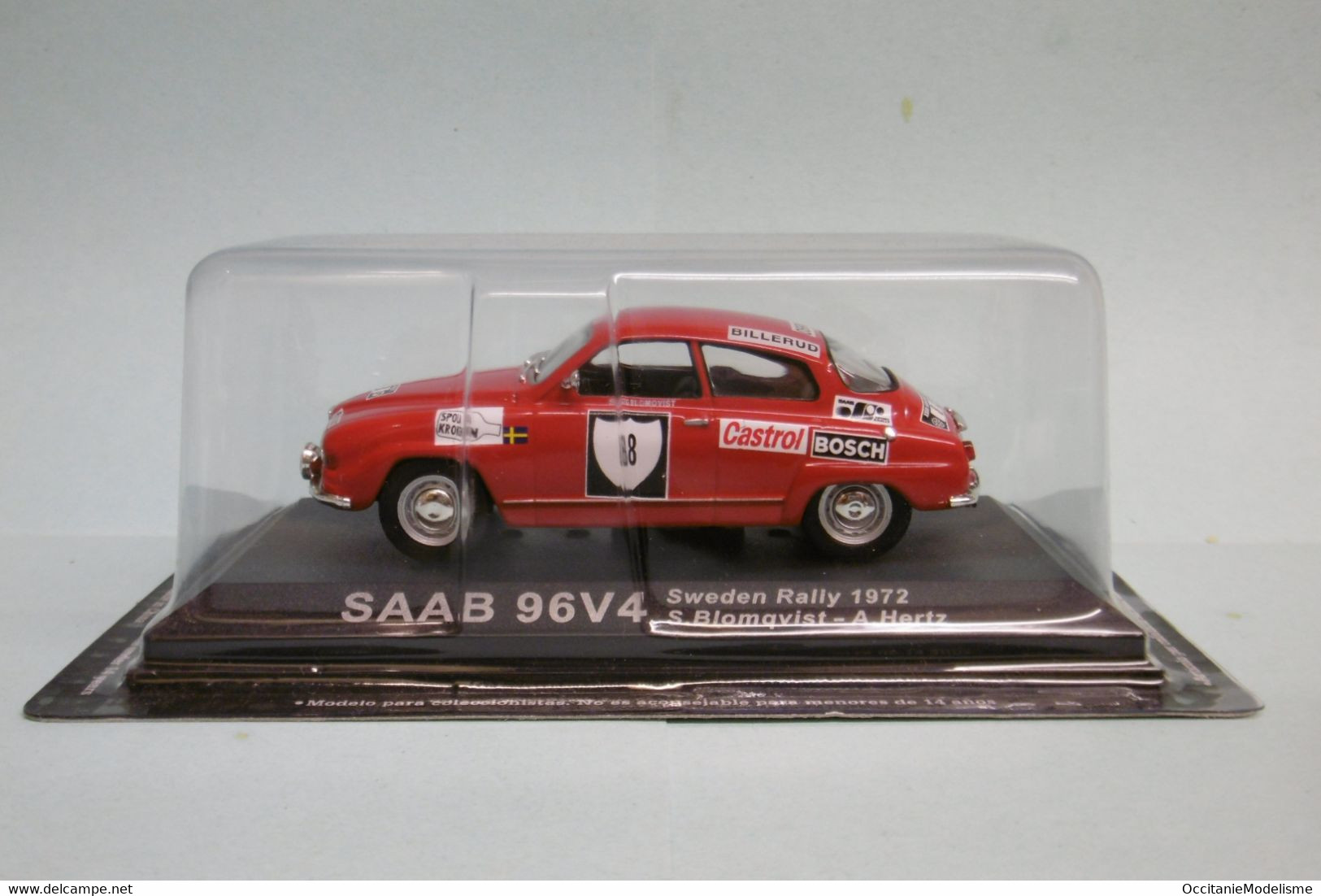 Altaya / Ixo - SAAB 96V4 Sweden Rally 1972 S. Blomqvist - A. Hertz Neuf 1/43 - Rallye