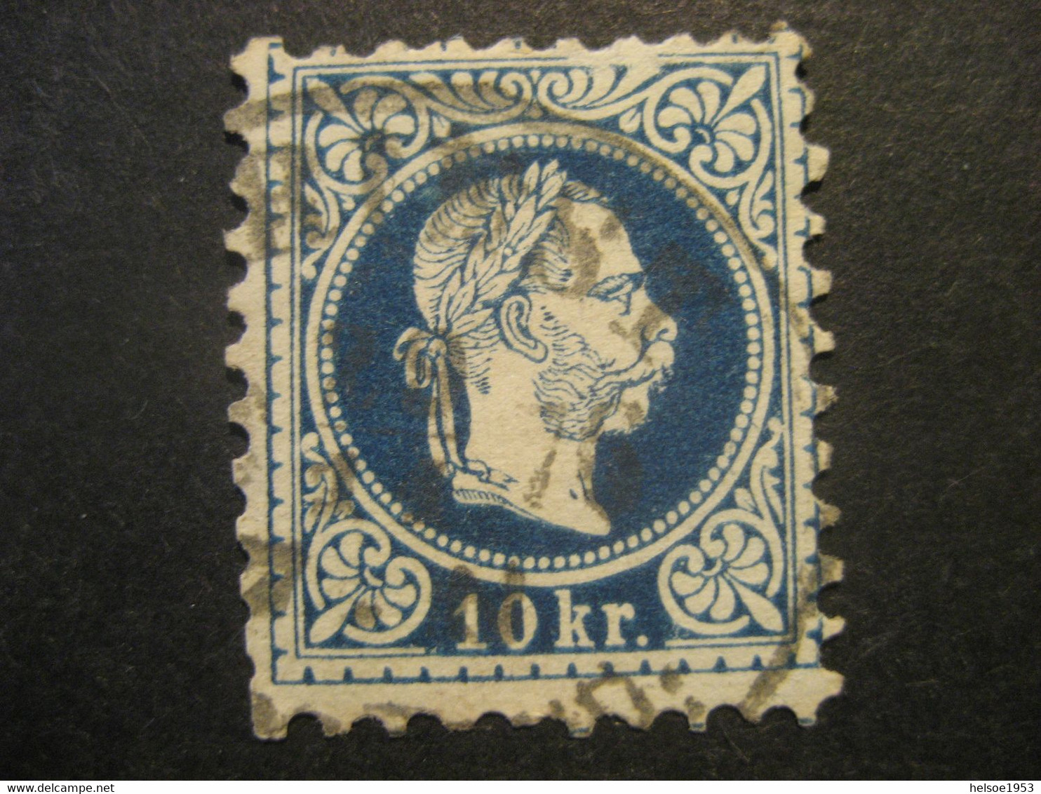 Österreich Imperium 1867- 10 Kr Kaiser Franz Joseph, Kopfbild Rechts Mi.Nr. 38Ib Geprüft Leichte Mängel Laut Rismondo - Oblitérés