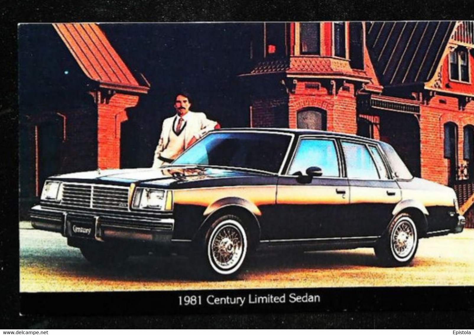 ► BUICK Century Limited Sedan 1981  - Publicté Automobile Américaine (Litho.U.S.A) - Roadside - American Roadside