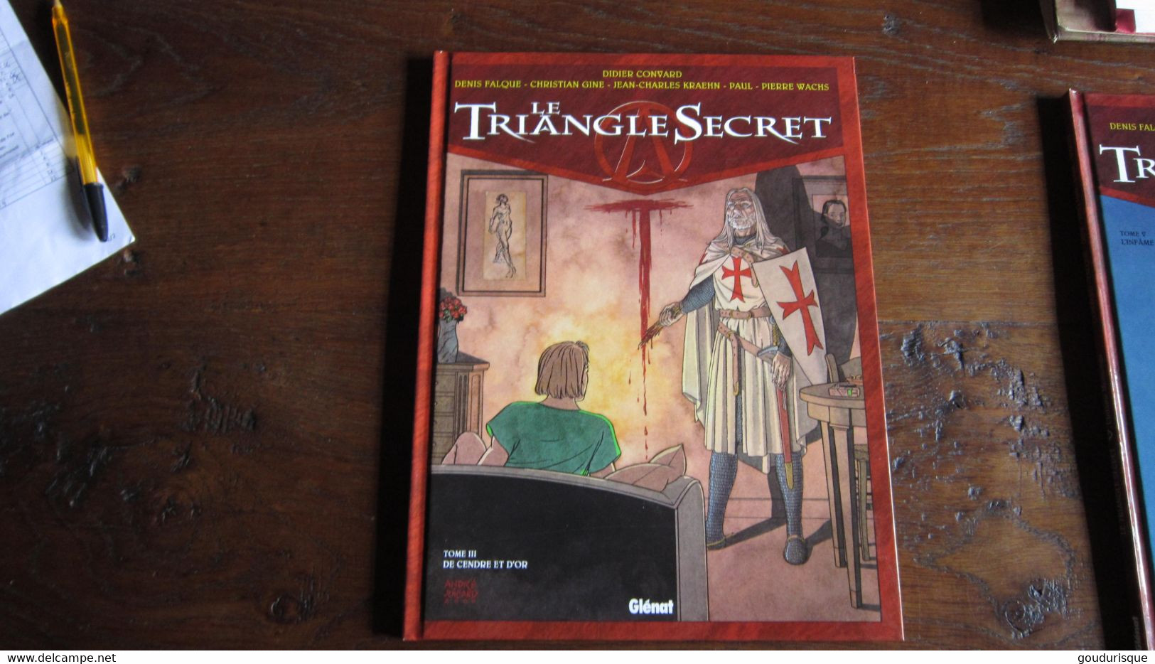 EO LE TRIANGLE SECRET  TOME 3 DE CENDRE ET D'OR   CONVARD FALQUE  GINE JUSSEAUME PAUL WACHS - Triangle Secret, Le