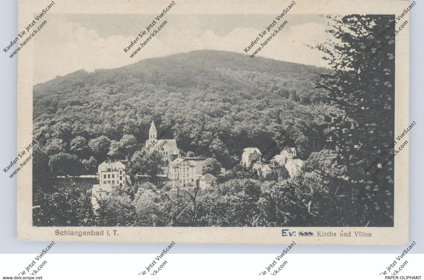 6229 SCHLANGENBAD, Ev. Kirche Und Villen - Schlangenbad