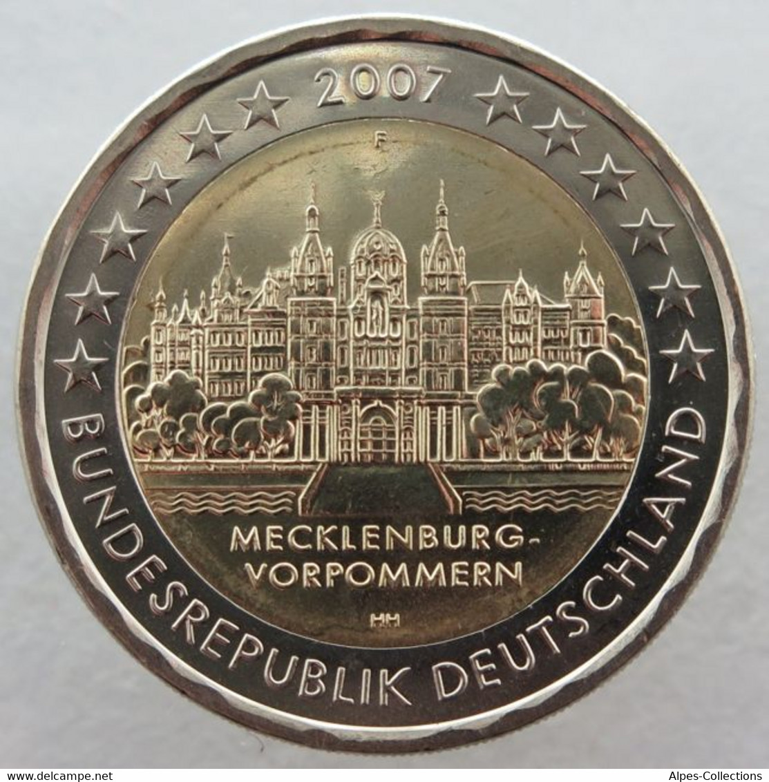 AL20007.2F - ALLEMAGNE - 2 Euros Commémo. Mecklenburg-Vorpommern - 2007 F - Germany