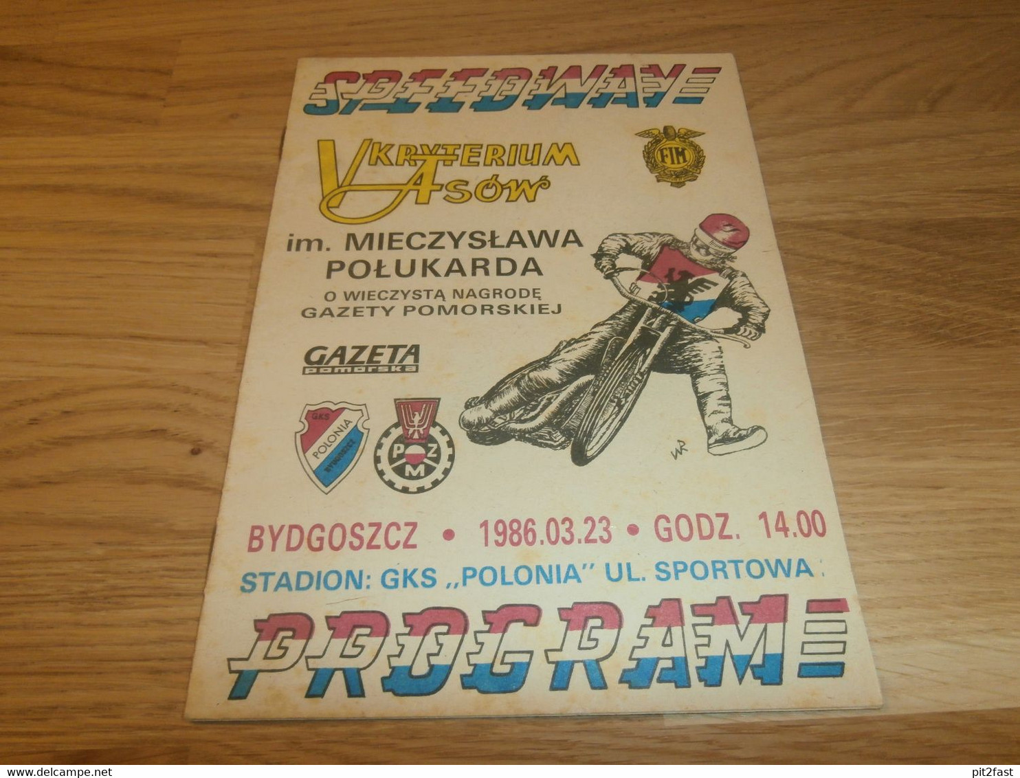 Speedway Bydgoszcz 23.03.1986 , Programmheft / Programm / Rennprogramm !!! - Motos