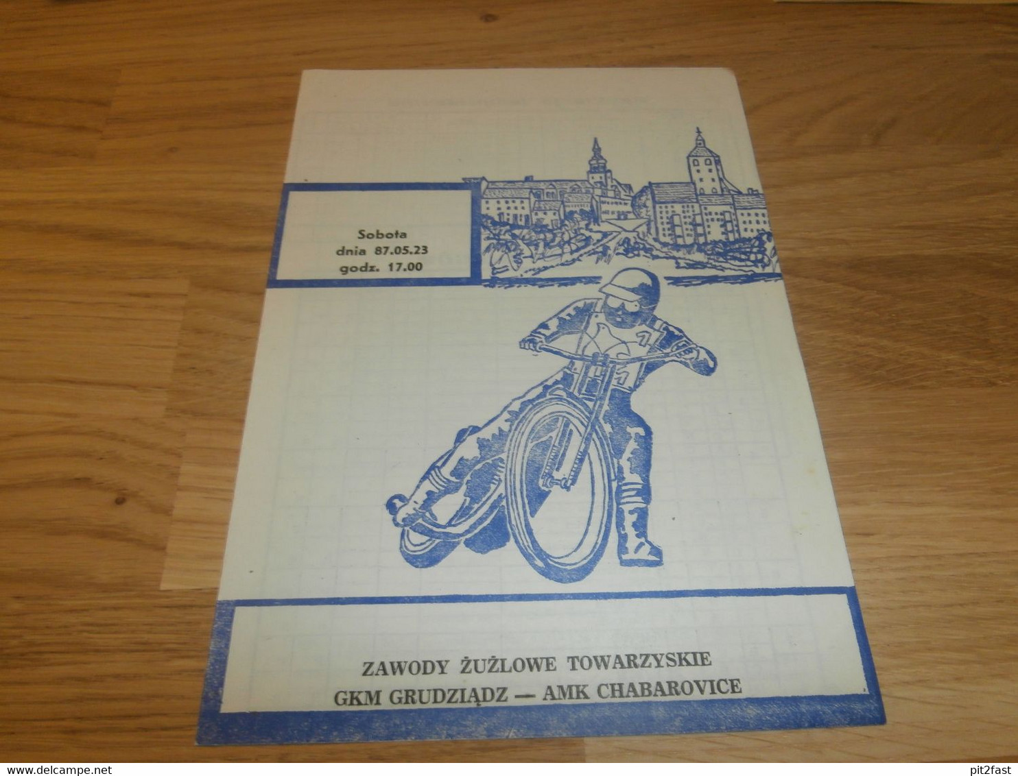 Speedway Chabarovice 23.05.1987 , Programmheft / Programm / Rennprogramm !!! - Motos