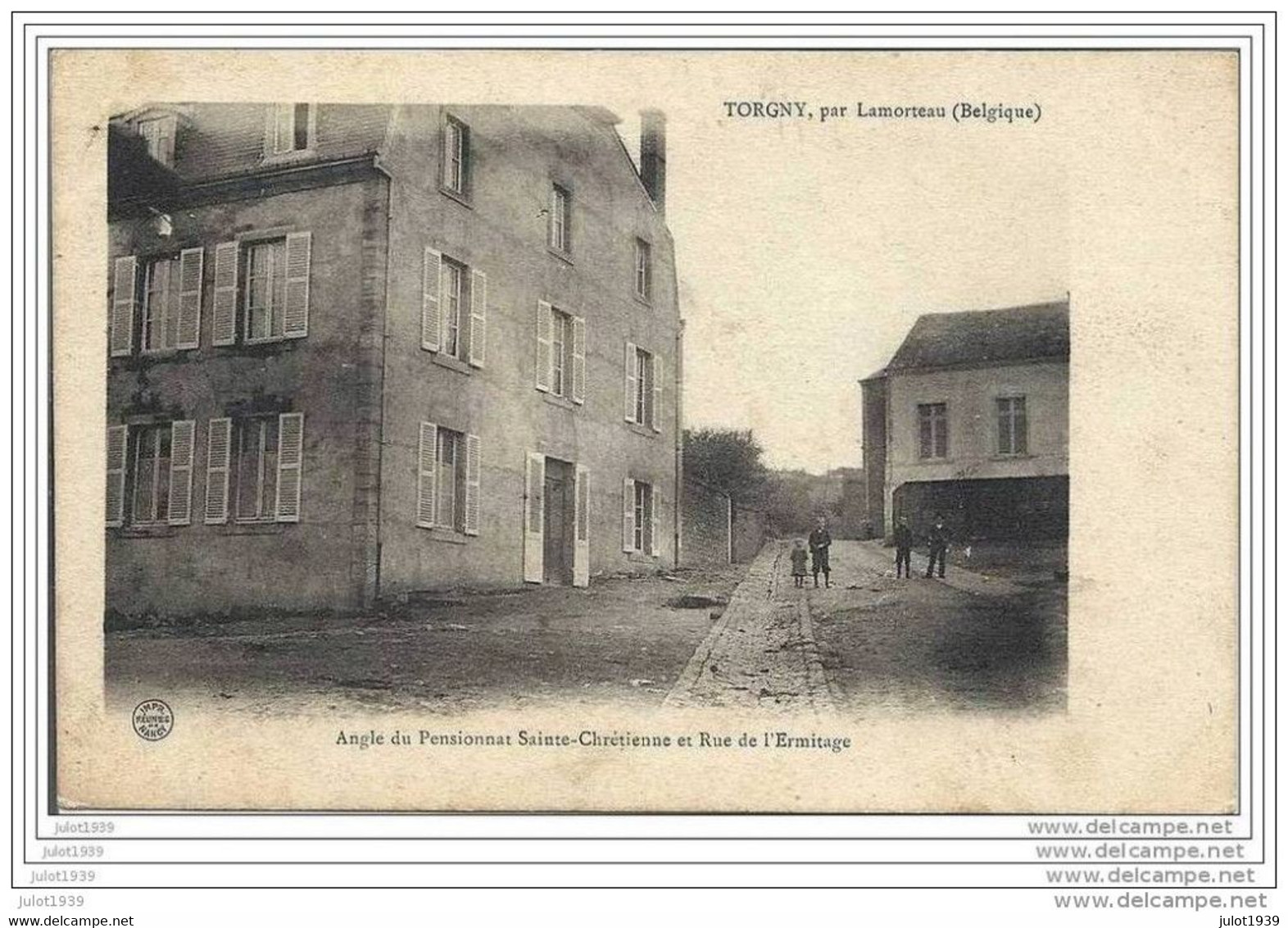 TORGNY ..-- Rue De L' Ermitage . 1905 Vers MALAKOFF ( Melle Jeanne BASSERY )  . Voir Verso . - Rouvroy