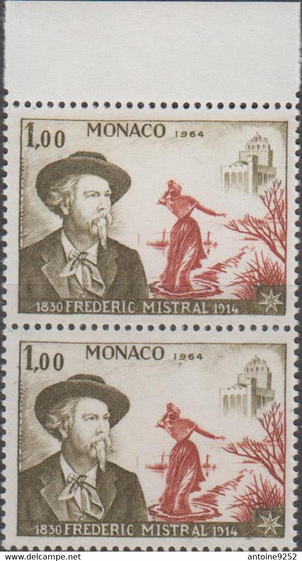 Frédéric Mistral Monaco 1964 - Unused Stamps