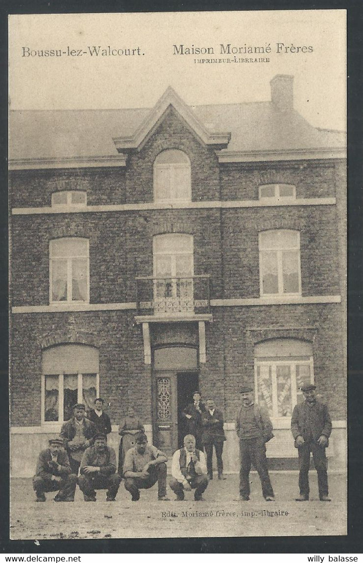 +++ CPA - BOUSSU LEZ WALCOURT - Froidchapelle - Maison Moriamé Frères - Imprimeur Libraire  // - Froidchapelle