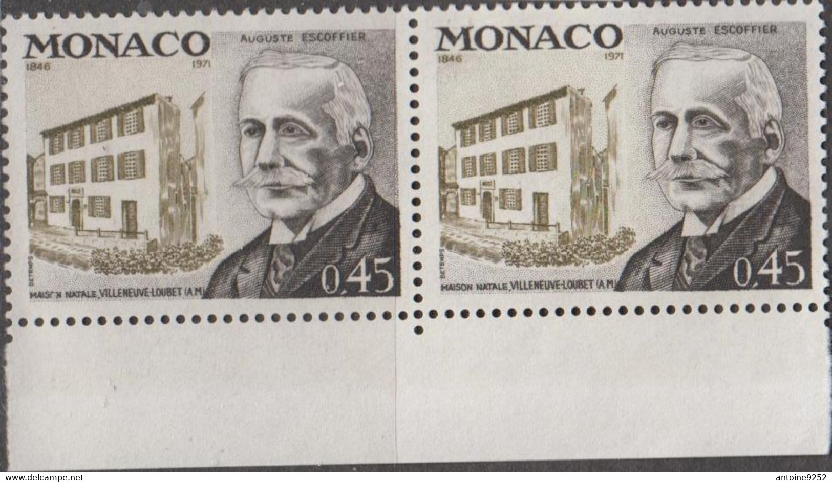 Auguste Escoffier - Unused Stamps