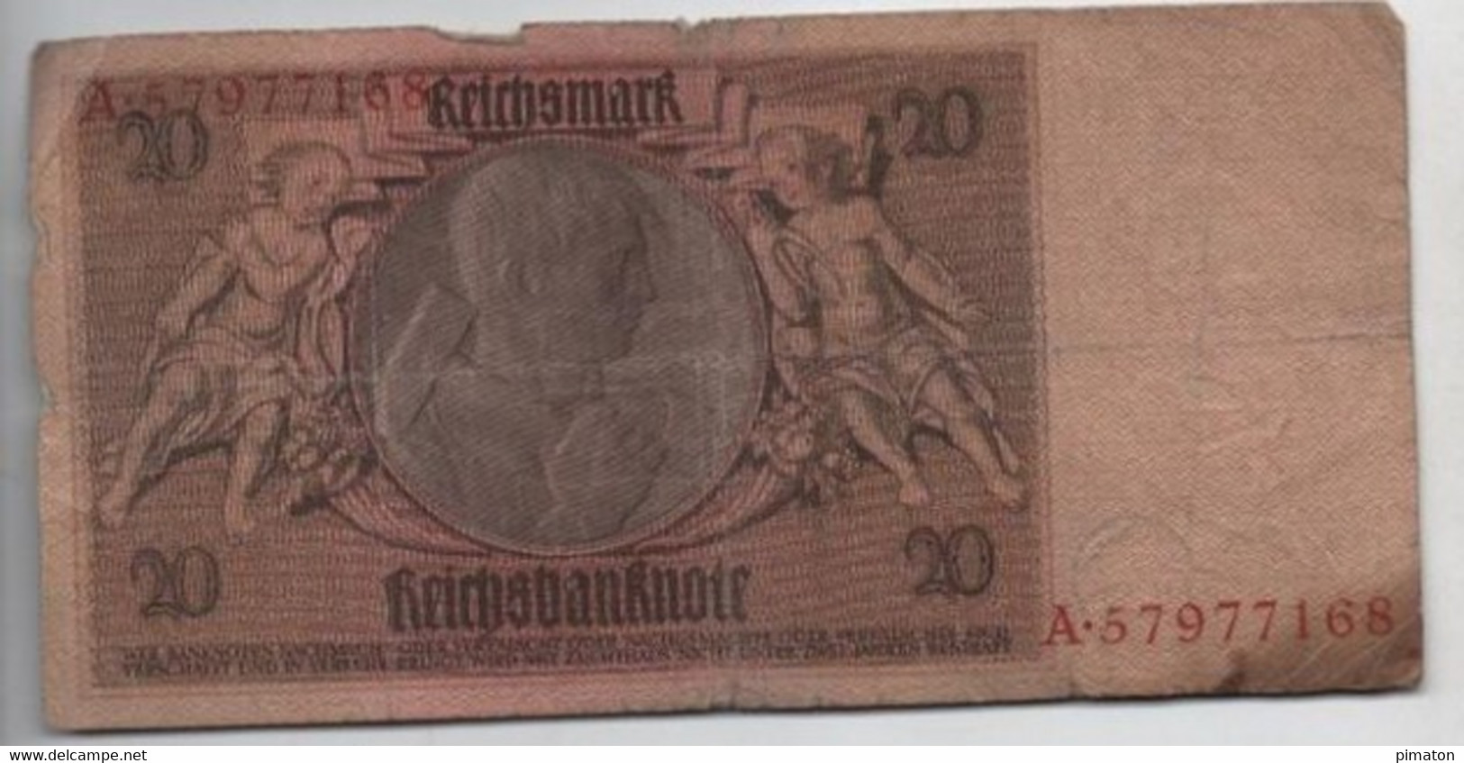 Billet Allemand - 20 Mark - Other & Unclassified