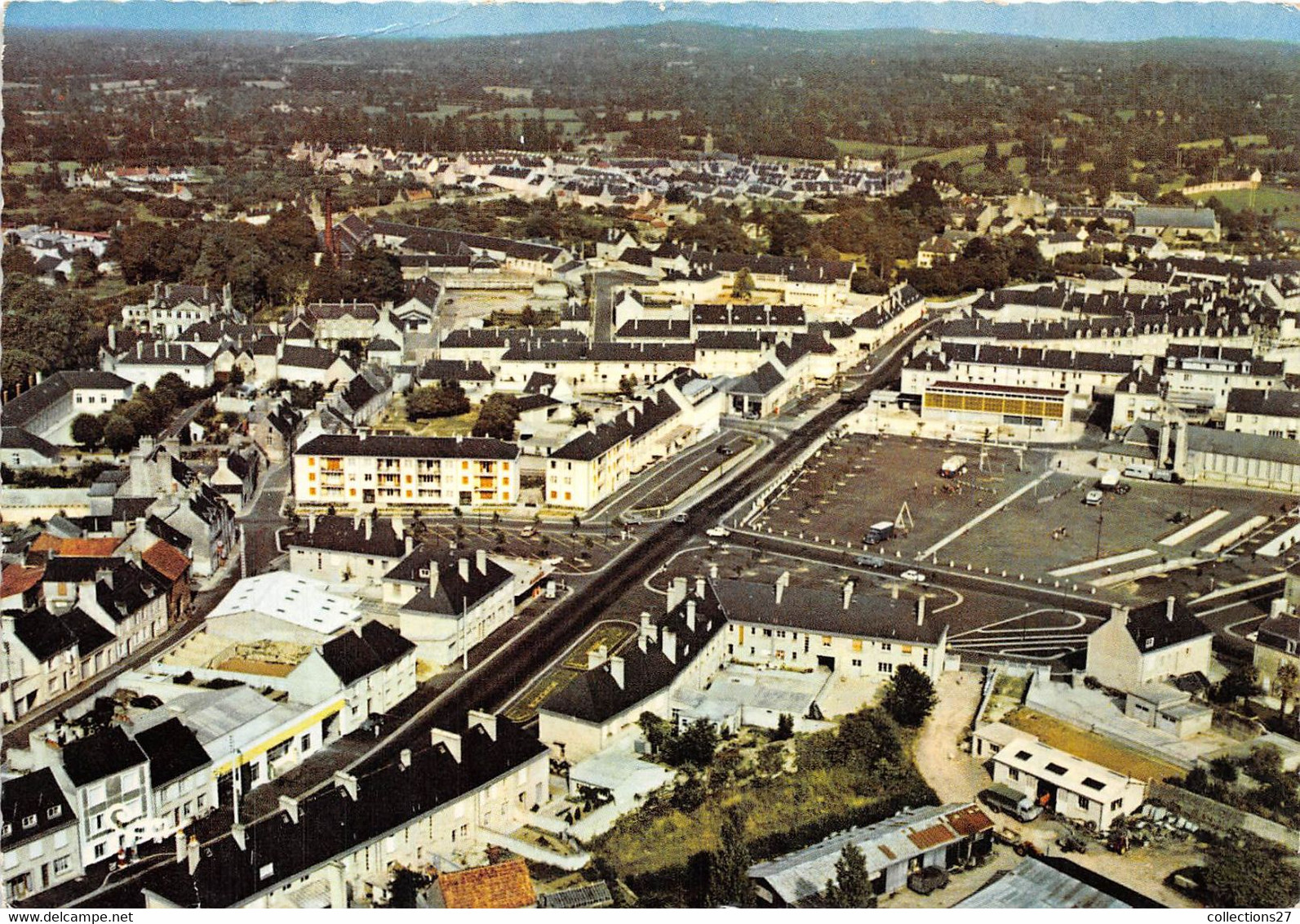 50-VALOGNES-VUE GENERALE AERIENNE - Valognes