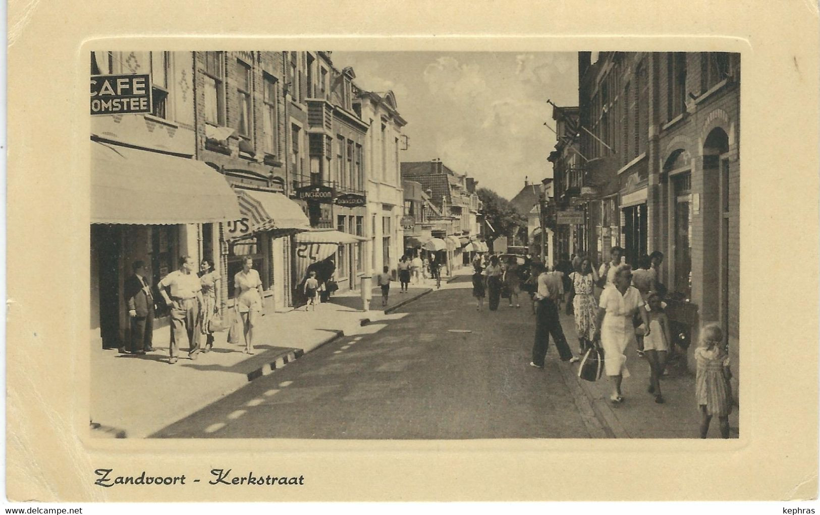 ZANDVOORT : Kerkstraat - RARE VARIANTE - Cachet De La Poste 1950 - Zandvoort