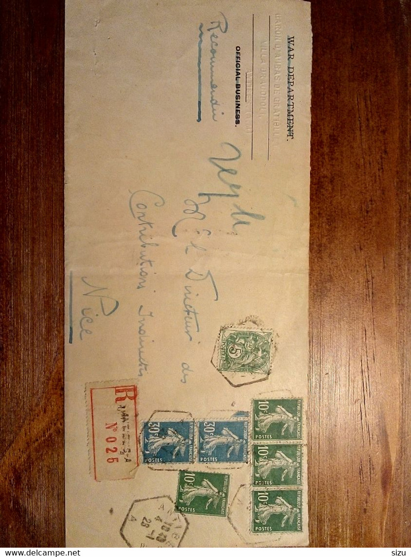 Lettre Manuscrite De 1926 Par Le Baron D'Aubas De Gratiollet - Storia Postale