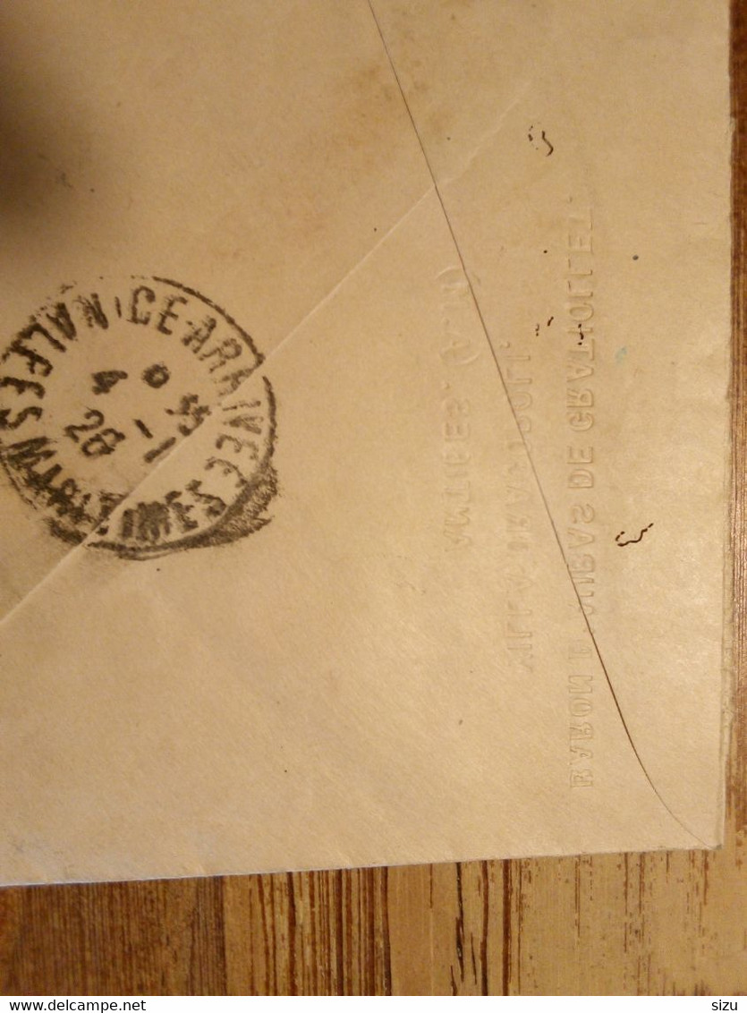 Lettre Manuscrite De 1926 Par Le Baron D'Aubas De Gratiollet - Storia Postale