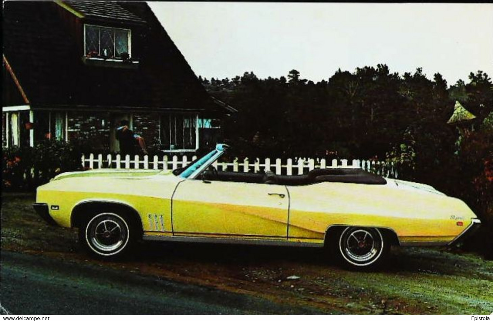 ► BUICK Skylark Custom Convertible 1969 - Publicté Automobile Américaine (Litho.U.S.A) - Roadside - American Roadside