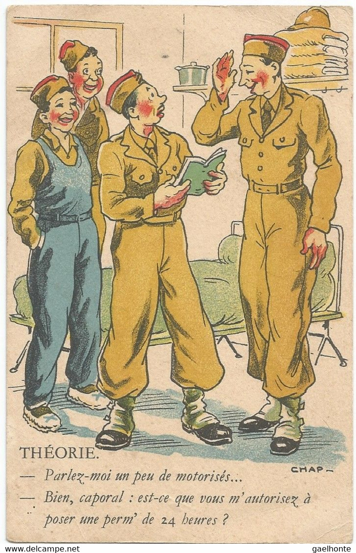 D2753 ILLUSTRATION HUMORISTIQUE AVEC ECHANGE VERBAL ENTRE LE CAPORAL ET UN MILITAIRE DU RANG - Humorísticas