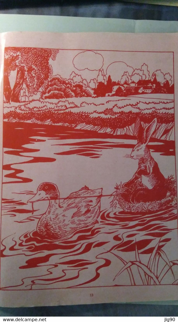 36 fables de La FONTAINE Ed. Gordinne LIEGE 1940, papier standard, glacé, Illustrations monochromes et couleurs