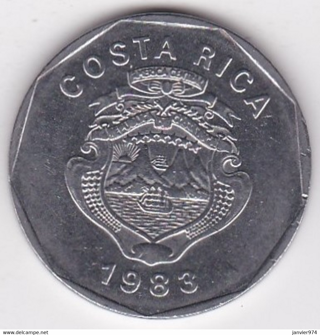 Costa Rica 20 Colones 1983, En En Acier Inoxydable, KM# 216 - Costa Rica