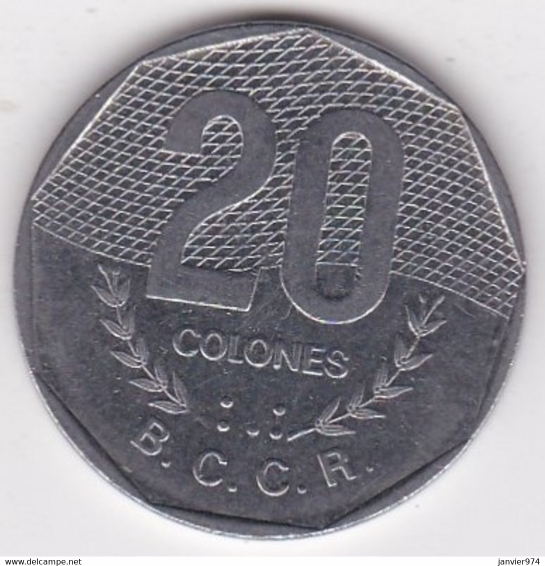 Costa Rica 20 Colones 1983, En En Acier Inoxydable, KM# 216 - Costa Rica