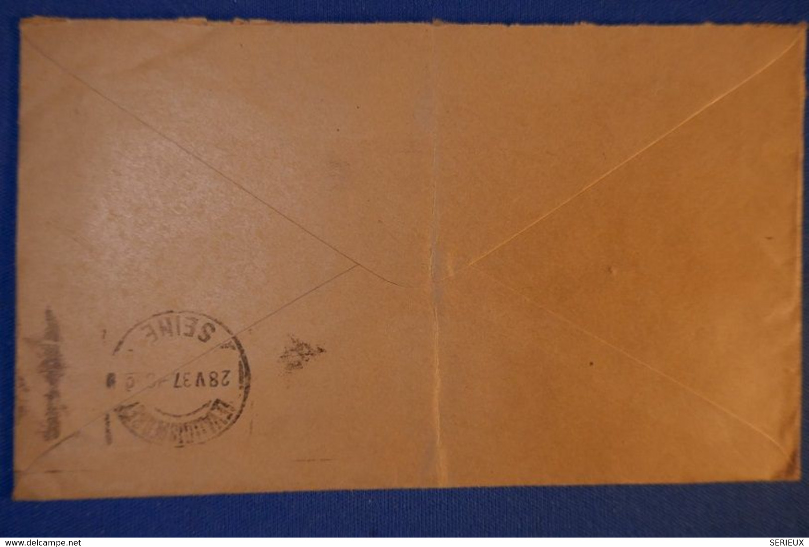 260 GRANDE BRETAGNE BELLE LETTRE 1937 SWANSEA A LEVALLOIS - Cartas & Documentos