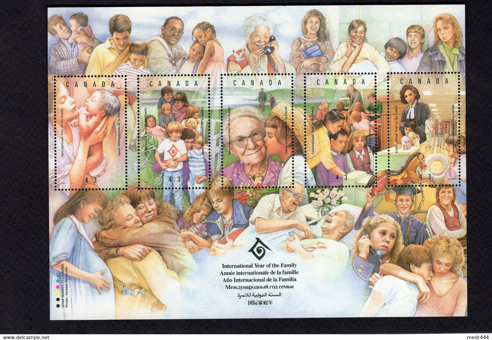 Canada 1994 - International Year Of The Family/Année Internationale De La Famille - Minisheet - MNH**- Excellent Quality - Altri & Non Classificati