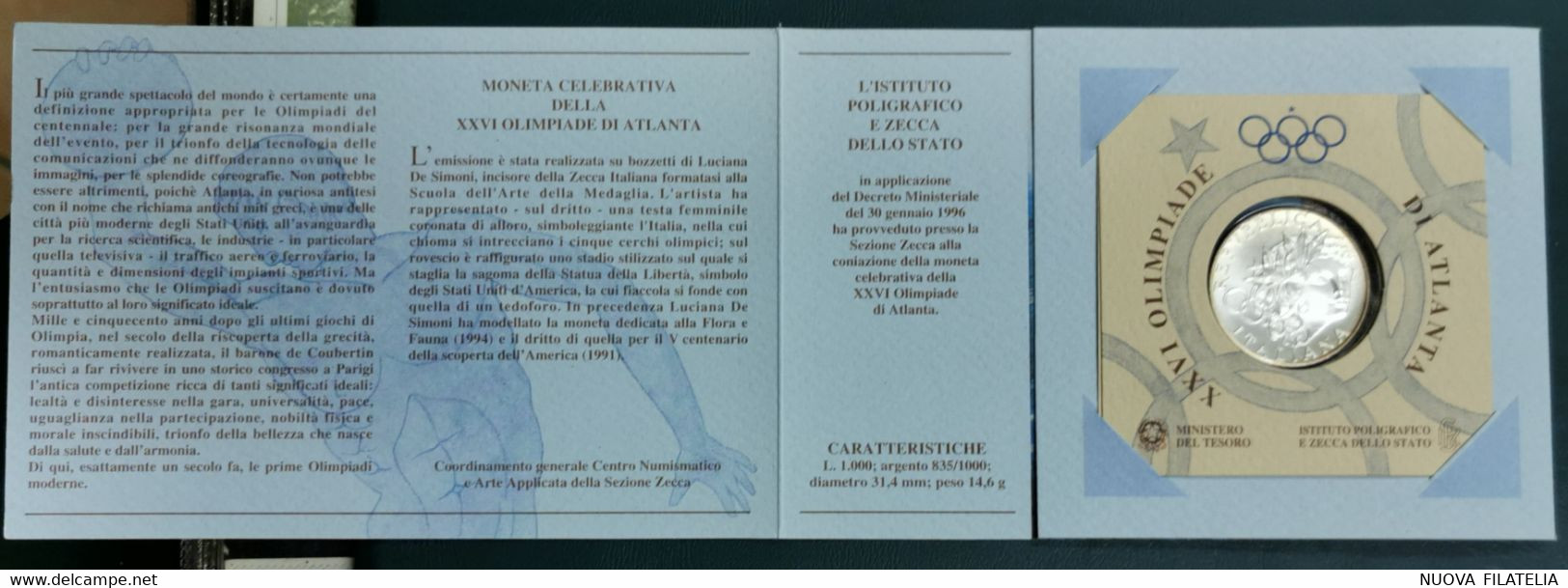 ITALIA 1996 ATLANTA - Commemorative