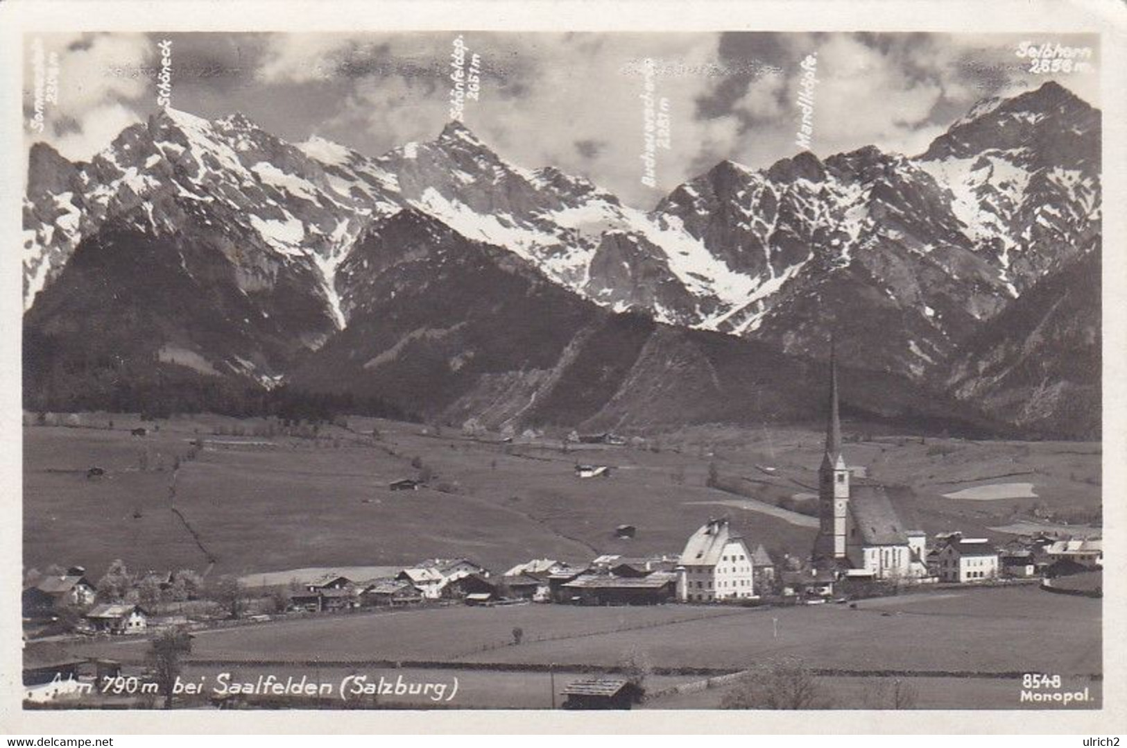 AK Alm Bei Saalfelden - 1929 (52730) - Saalfelden