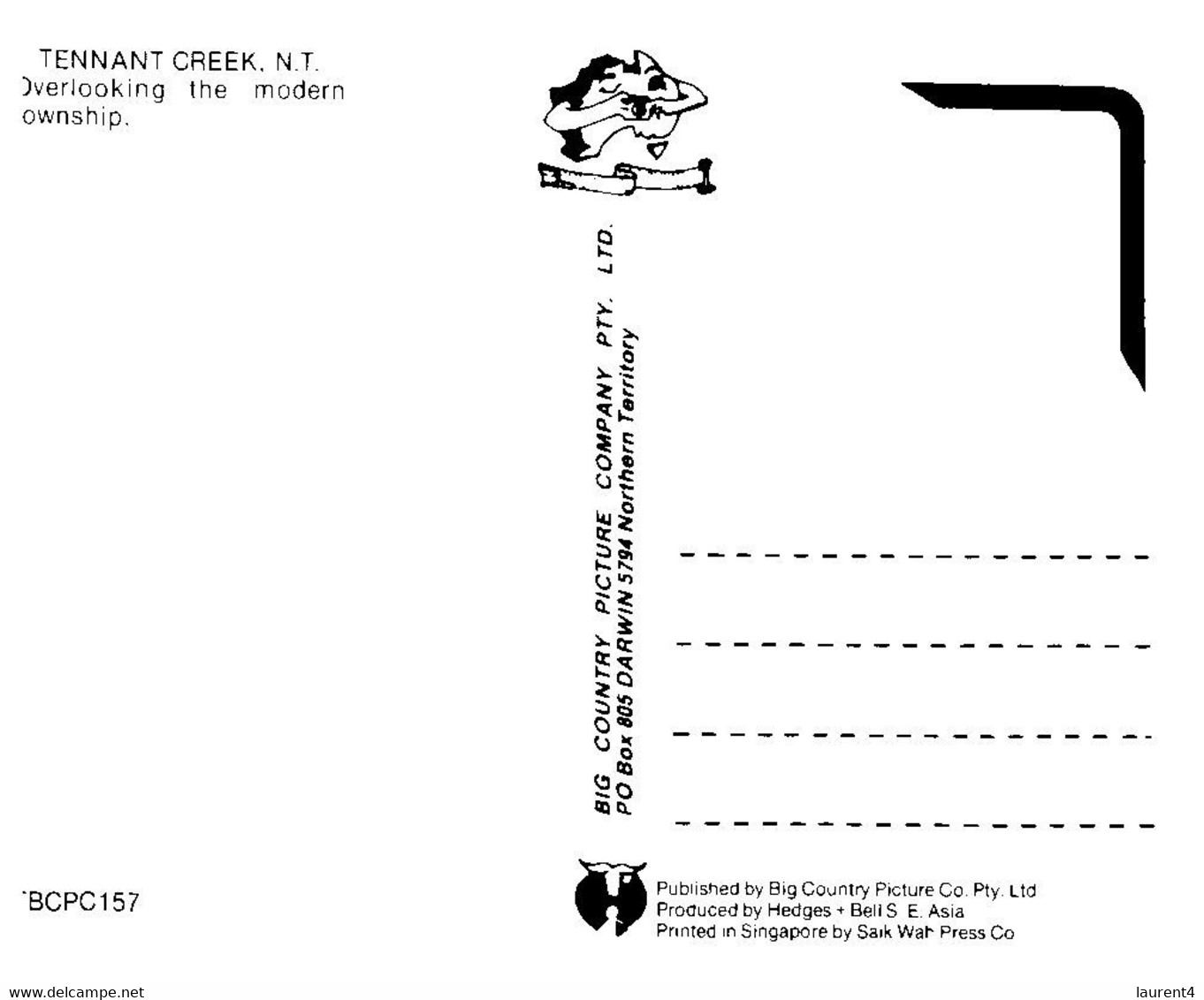 (W 15) Australia - NT - Tennant Creek - Sin Clasificación