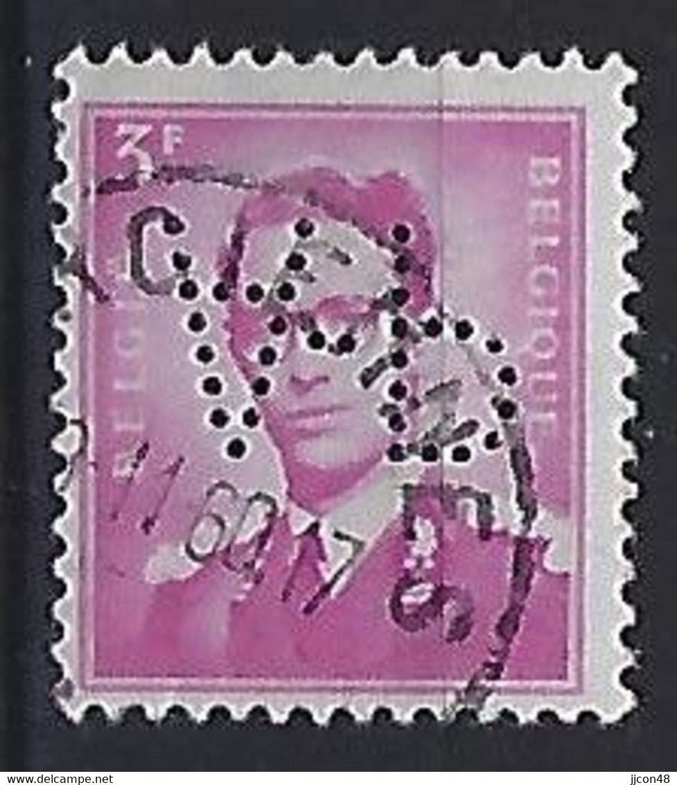 Belgium 1958-72  Perfins  (o)  Mi.1127  (A..P) - 1951-..