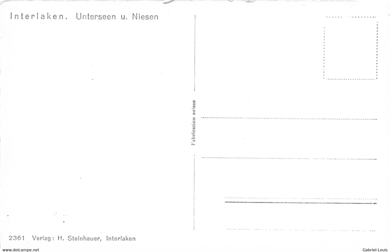 Interlaken Unterseen U. Niesen - Unterseen