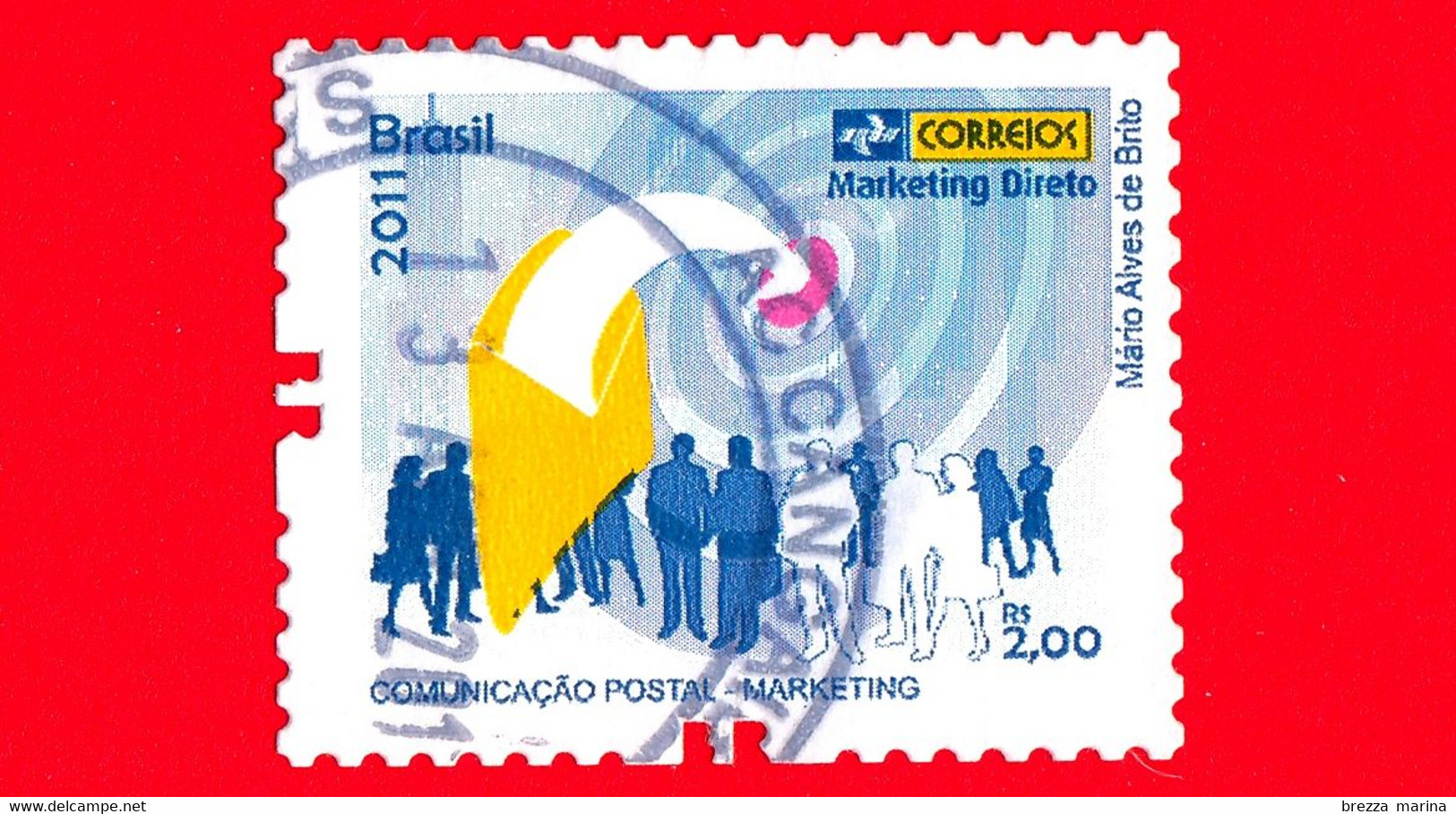 BRASILE - Usato - 2011 - Prodotti E Servizi Postali - Post Office - Marketing - 2.00 Rs - Usati