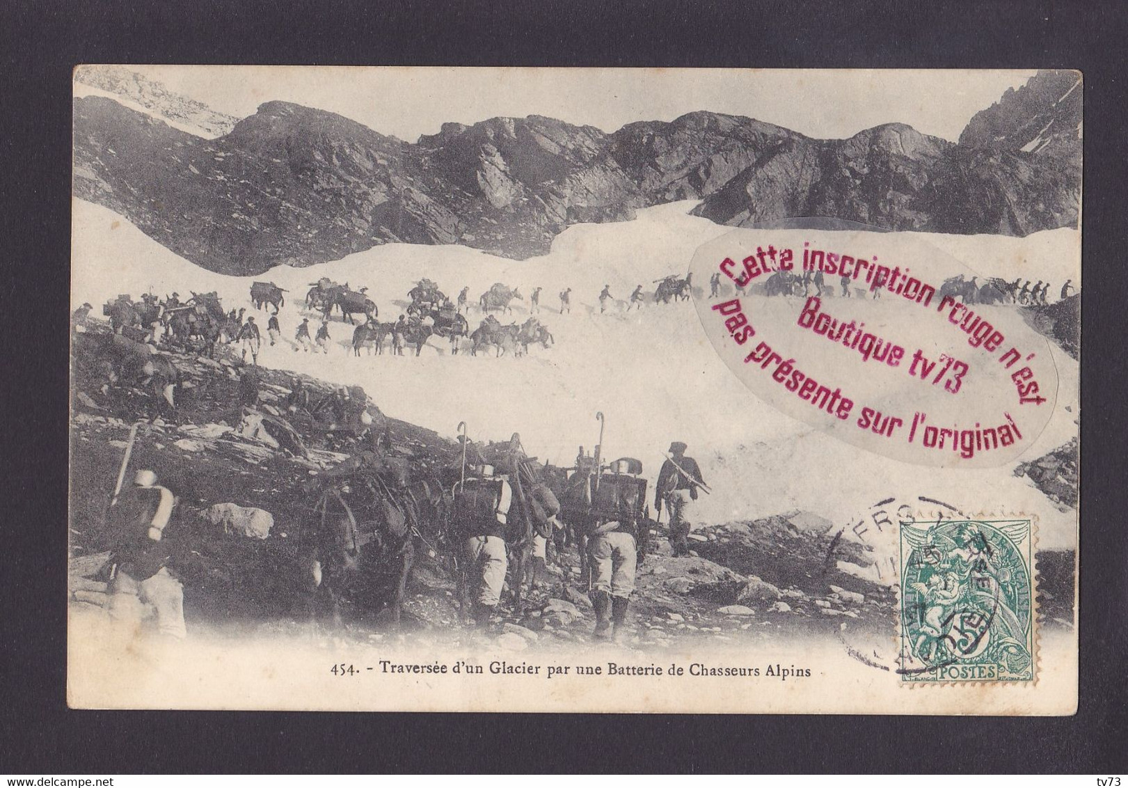 R2070 - Chasseurs Alpins - Traversée D'un Glacier Par Une Batterie De Chasseurs Alpins - Militaria Savoie - Regiments