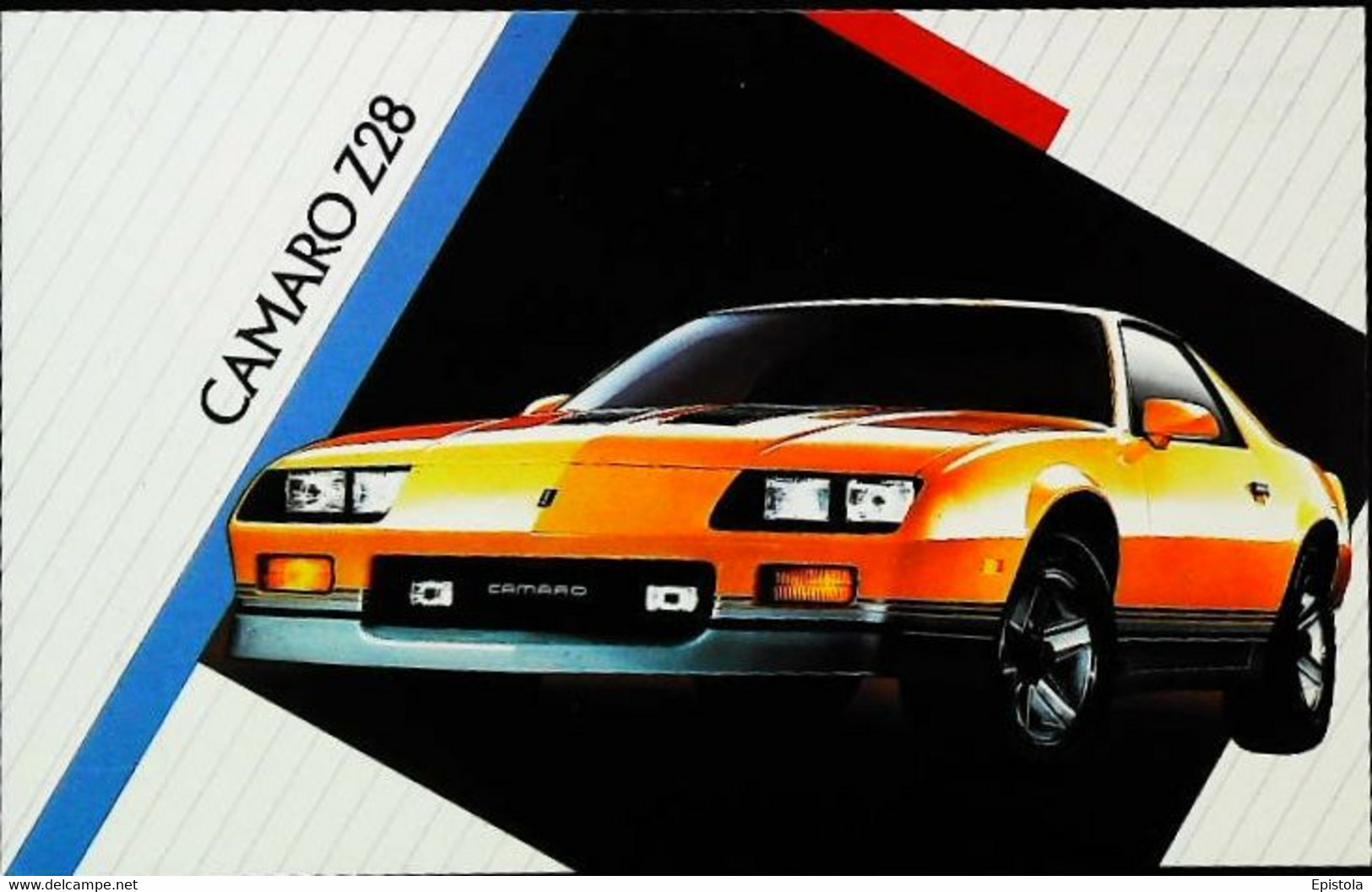 ► CAMARO Z28 1986 - Publicté Automobile Américaine (Litho. U.S.A.) - Roadside - American Roadside