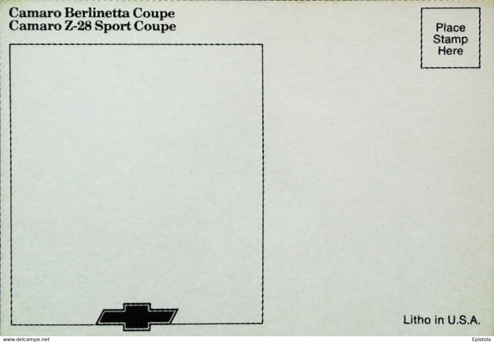 ► CAMARO  Berlinetta Coupé & Z28 Coupé Sport 1981 - Publicité Automobile Américaine (Litho. U.S.A.) - Roadside - American Roadside