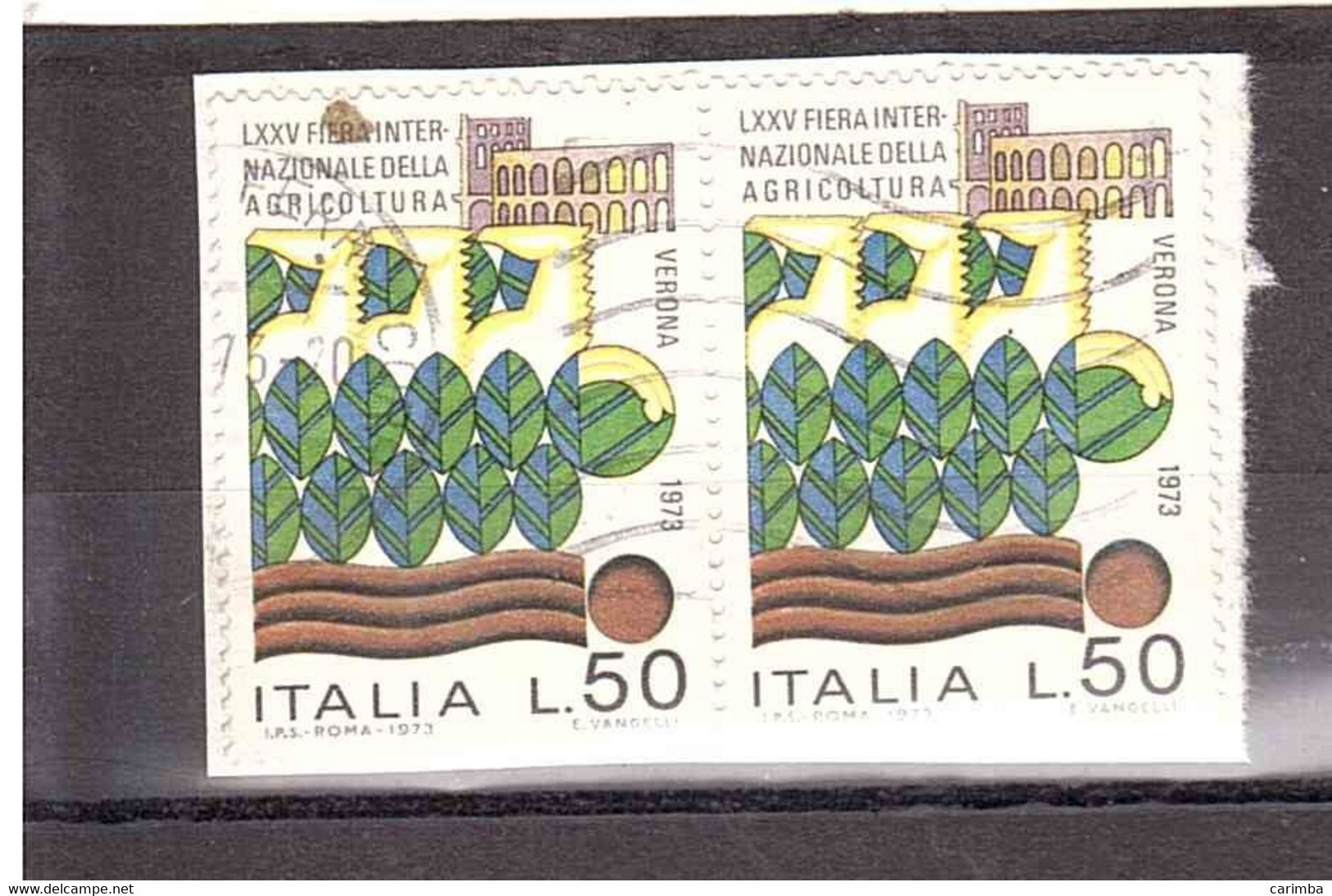 1973 £50 FIERA INTERNAZIONALE AGRICOLTURA - Agriculture