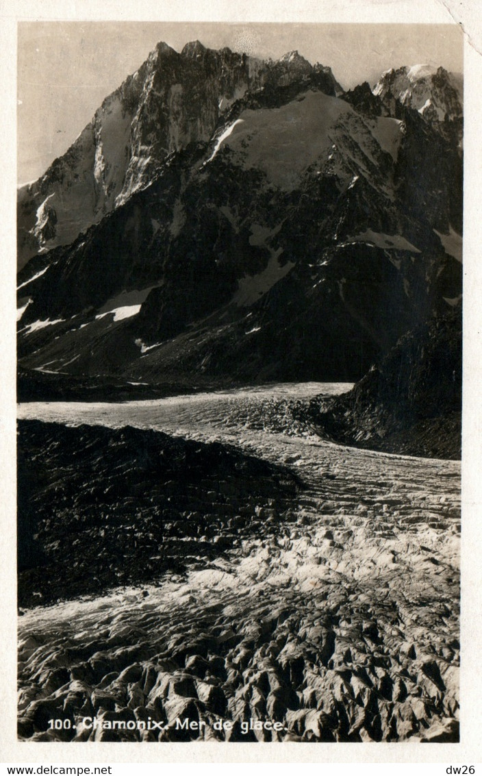 Chamonix, La Mer De Glace - Carte-photo N° 100 De La Société Graphique Neuchatel, Non Circulée - Alpinismo