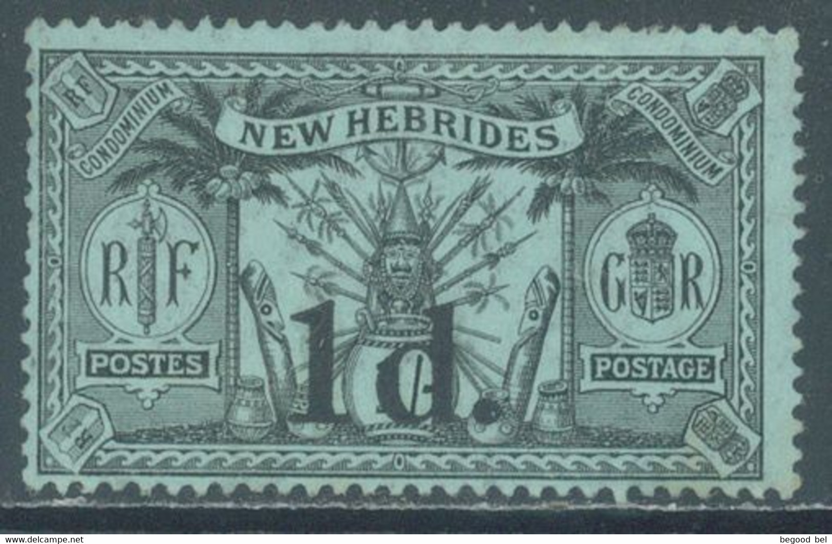 NEW HEBRIDES NOUVELLES-HEBRIDES - MVLH/* - 1920 - OVERPRINT 1d. ON 1Sh - Yv 65 - Lot 22792 - PERHAPS A MNH/** - Ungebraucht