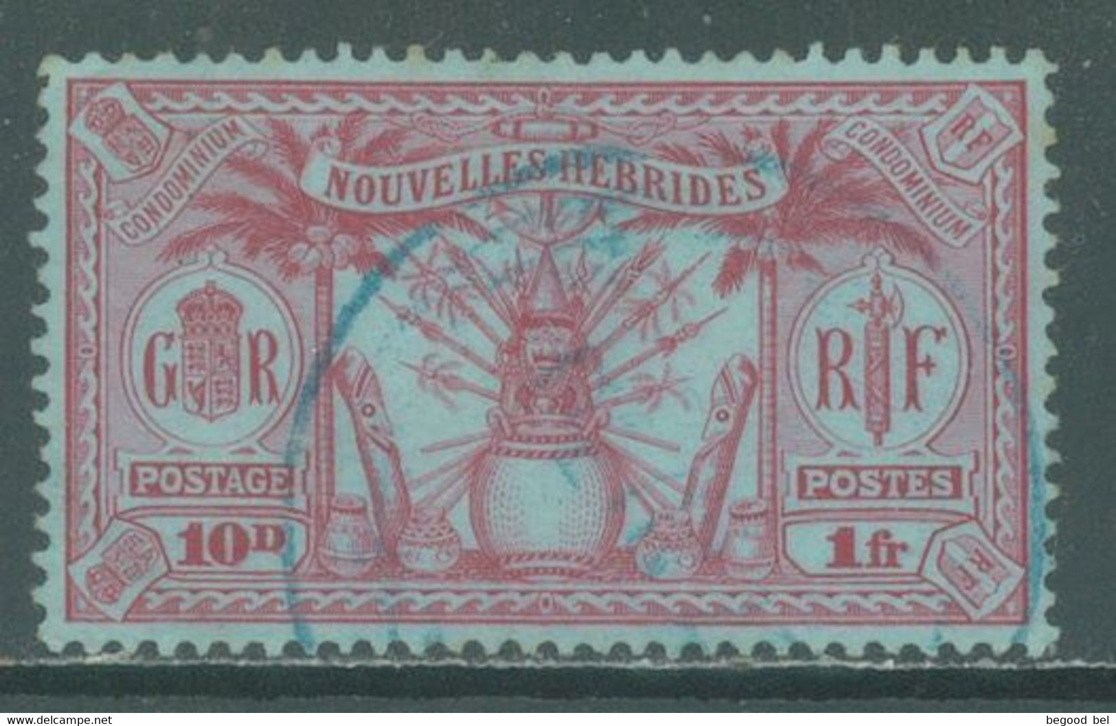 NEW HEBRIDES NOUVELLES-HEBRIDES - USED/OBLIT. - 1925 - 10d 1 Fr - Yv 88 - Lot 22793 - Gebruikt