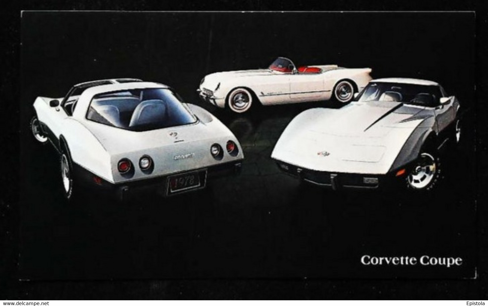 ► CORVETTE Chevrolet 1978 - Publicité Automobile Américaine (Litho. U.S.A.) - Roadside - American Roadside