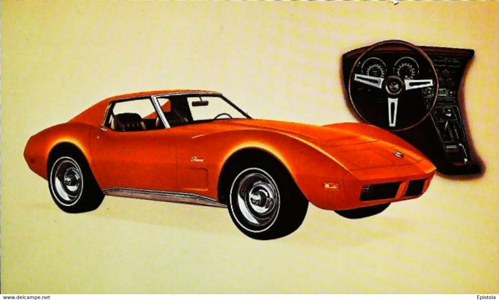 ► CORVETTE Coupé Chevrolet 1974 - Publicité Automobile Américaine (Litho. U.S.A.) - Roadside - American Roadside