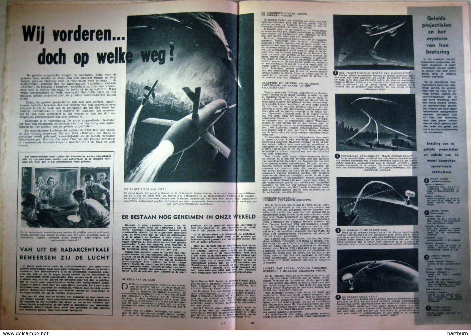 Luchtvaart, Missales, Raketten, Vliegtuig, Bommenwerper, Batterijen, Atoom (17.03.1955) - Sonstige & Ohne Zuordnung