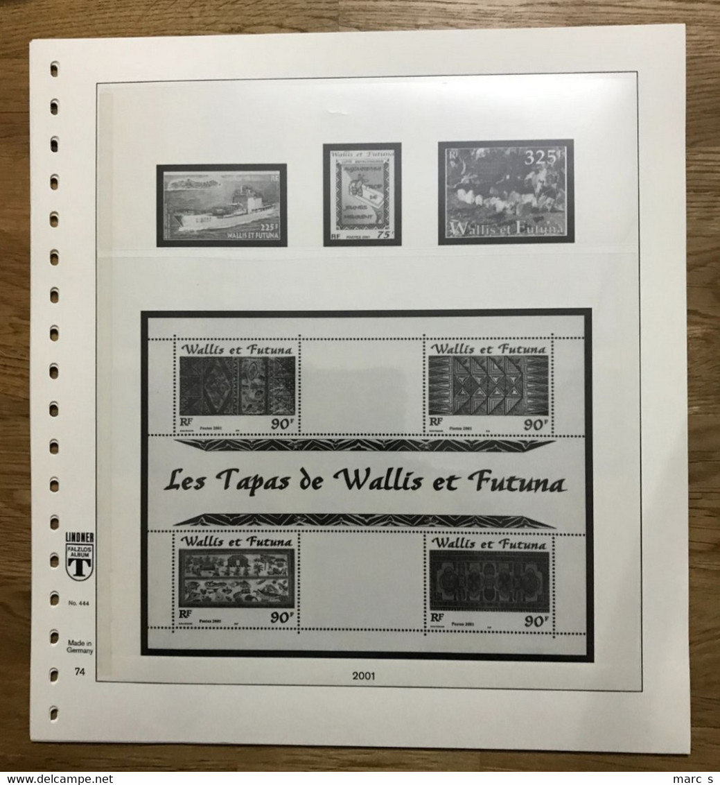 WALLIS FUTUNA - W&F - FEUILLES LINDNER 2001 2002 2003 COMPLET - ETAT NEUF - Verzamelingen & Reeksen