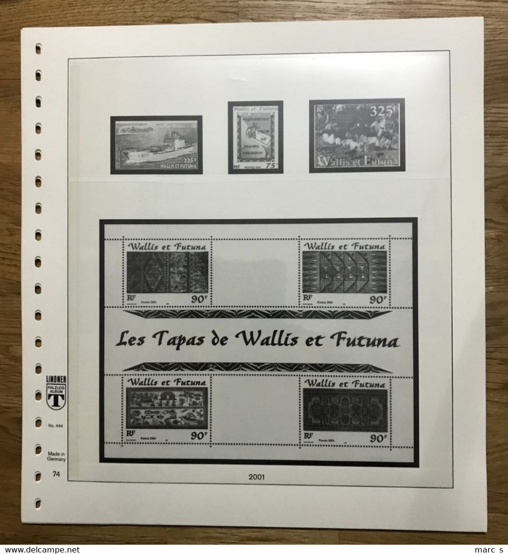 WALLIS FUTUNA - W&F - FEUILLES LINDNER 2001 2002 2003 COMPLET - ETAT NEUF - Collezioni & Lotti