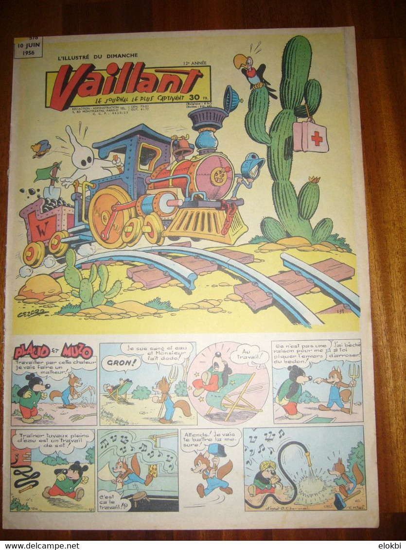 Vaillant 578 Du 10 Juin 1956 - - Vaillant