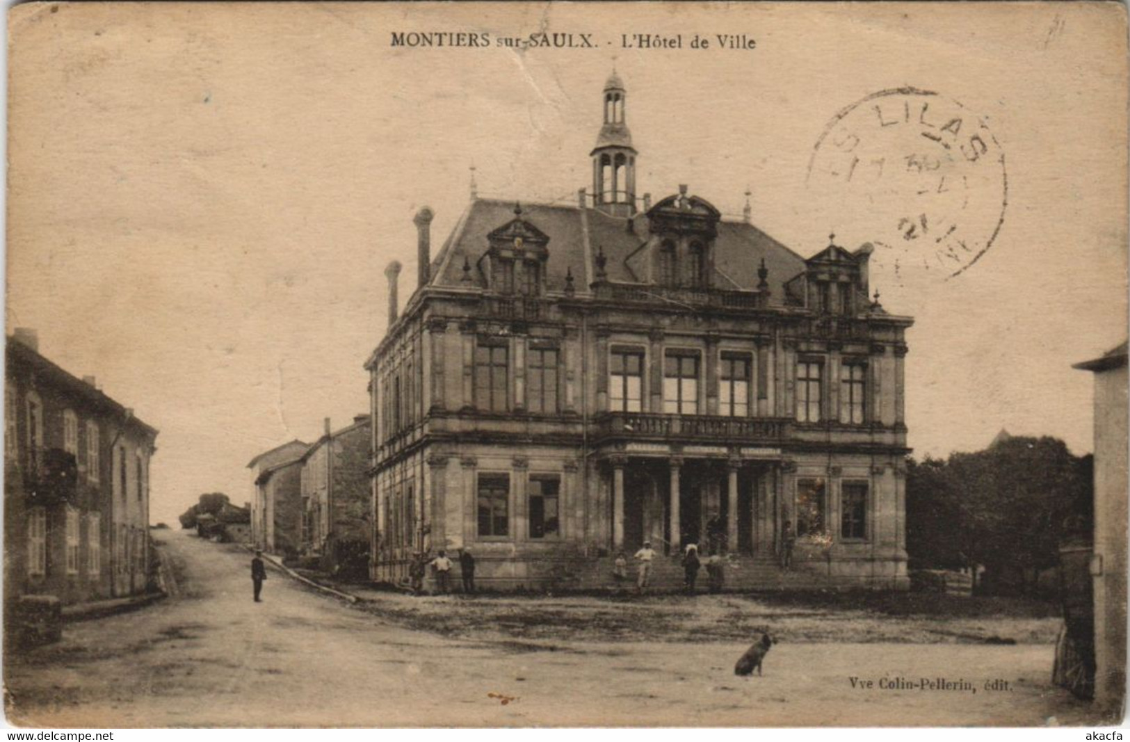 CPA MONTIERS-sur-SAULX. L'Hotel De Ville (125841) - Montiers Sur Saulx