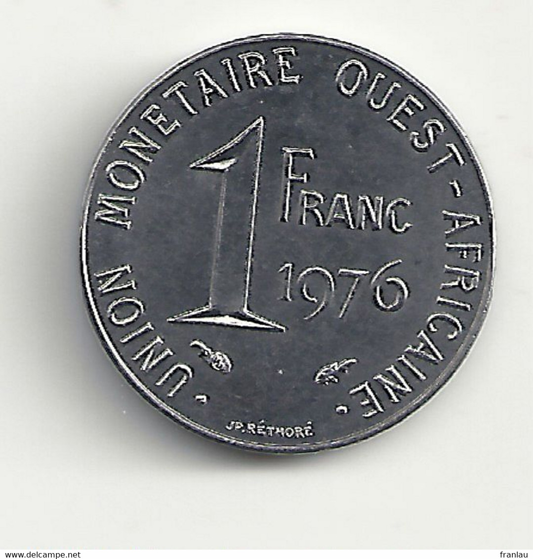 1 Franc 1976 Union Monétaire Ouest Africaine - Autres & Non Classés