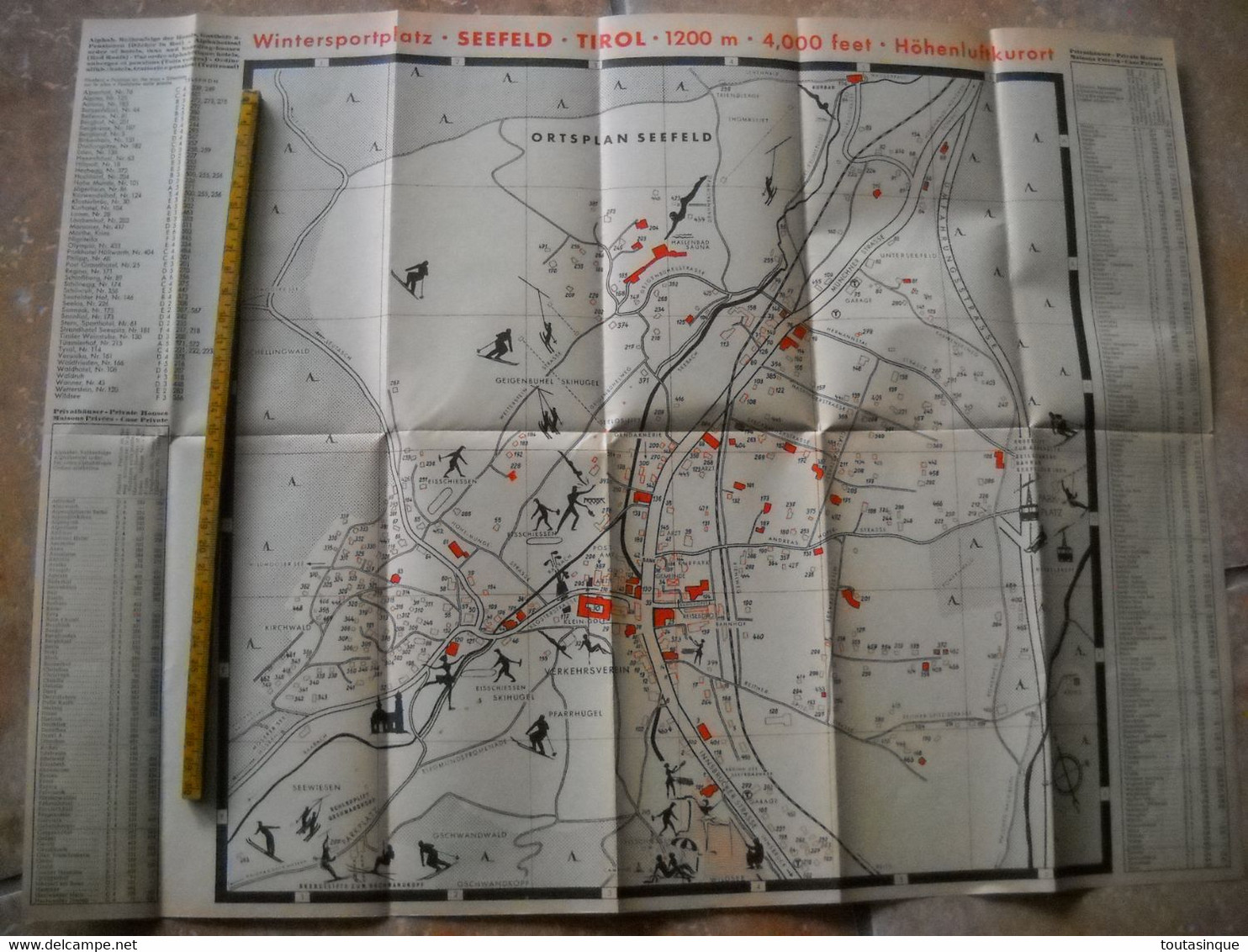 Austria Seefeld Tirol . IX Em Jeux Olympiques D' Hiver Innsbruck 1964 . 3 Documents . Plans , Hotels   7  Photos . - Dépliants Turistici