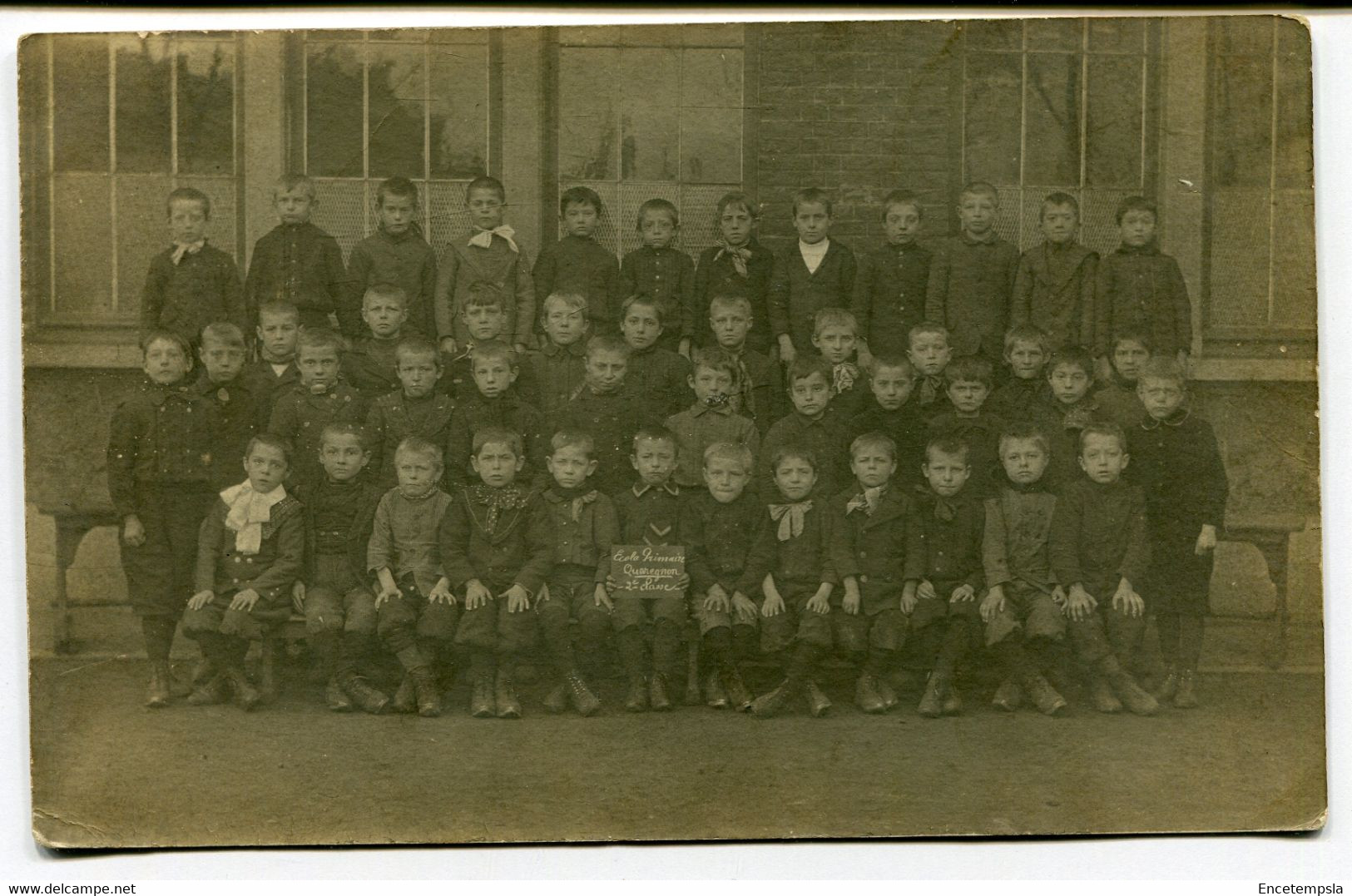 CPA - Carte Postale Photo - Belgique - Quaregnon - Photo De Classe - Ecole Primaire - 2ème Classe (D14769) - Quaregnon